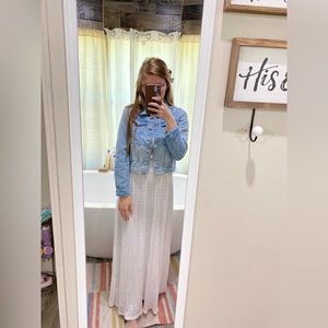 White Cato Maxi Skirt